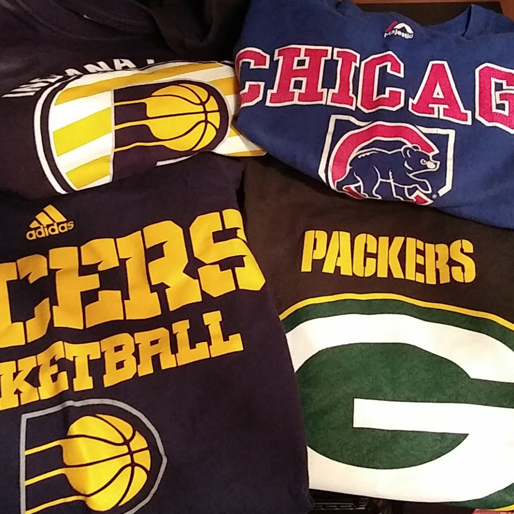Set of 4 sports tshirts bundle